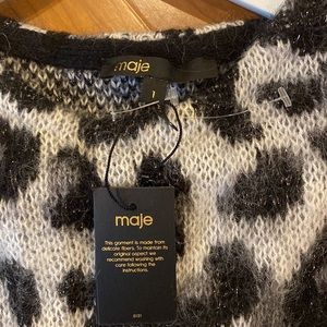 Maje Cheetah Sweater